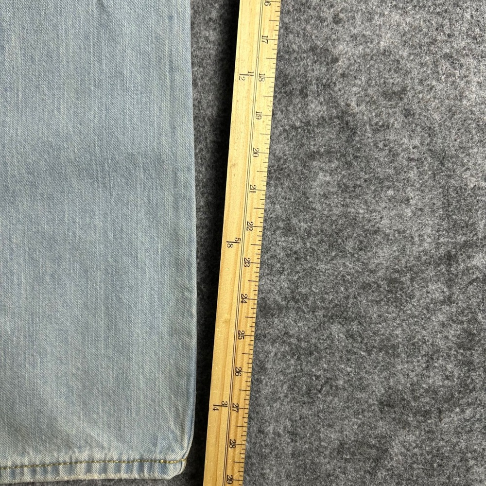 Aeropostale Essex Straight Leg Distressed Light Wash Jeans 36x30 Skater Y2K Mens - Picture 3 of 6